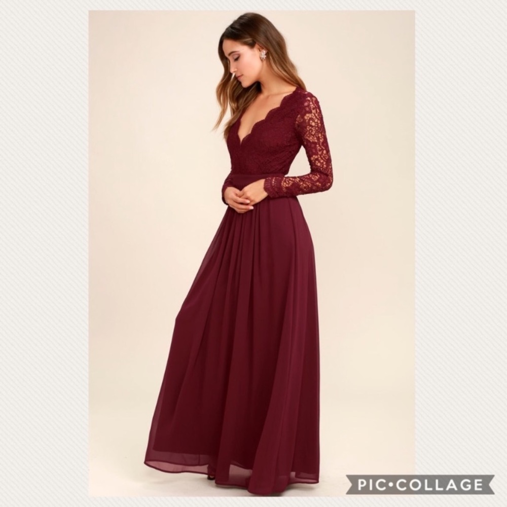 Lulus Awaken My Love long sleeve maxi dress